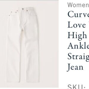 Abercrombie straight ankle Jean